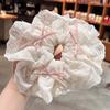 Scrunchie de Encaje Blanco Suave Flor para el Cabello Extra Grande Estilo Coreano para Mujer Goma para el Cabello de Alta Gama Accesorios para el Cabello Venta al por Mayor