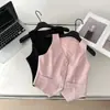 Conjunto de Duas Peças com Colete Estilo Francês para Mulheres, Moda Verão 2026 Conjunto de Saia Curta de Cintura Alta