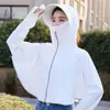 Ropa de Protección Solar de Verano para Mujer Capas de Seda Helada Sombrero de Ala Ancha Chal Blusa Ropa de Protección Solar para Ciclismo Moda Suelta Ropa para Ciclismo