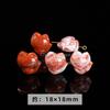 Jingde joyería jade rojo del sur natural tallado cuentas sueltas individuales accesorios garra de gato valiente cuentas para joyería diy al por mayor