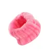 Faixa de Punho de Flanela para Lavar o Rosto Macaron Cor Sólida Absorvente de Água Suor Faixa de Punho para Lavar o Rosto Maquiagem Faixa de Cabelo Acessórios de Cabelo