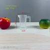 Taza medidora de PC de grado alimenticio de fábrica para tiendas de té de leche, Taza medidora de plástico con escala, Gran capacidad, Múltiples especificaciones, con tapa, Cilindro medidor comercial