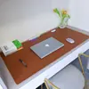 Alfombrilla de ratón de cuero para escritorio transfronteriza, alfombrilla grande para mesa, impermeable, para computadora, oficina, escritura, se puede imprimir y grabar en relieve