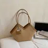 Bolso Cubo de Tote Casual Coreano de Nicho para Mujer, Bolso de Hombro Nuevo de Gran Capacidad, Bolso Vintage para Debajo del Brazo