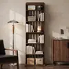 Estante de Armazenamento para Estudo em Casa Prateleira Multifuncional de Chão com Apoio na Parede Estante Integrada para Livros Prateleira Simples para Armazenamento na Sala de Estar