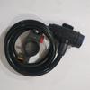Venta al por mayor de fábrica candado para bicicleta candado de cable de acero en forma de anillo llave candado antirrobo candado antirrobo para bicicleta se puede personalizar la longitud