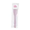 GECOMO Cepillo de Mascarilla y Base de Maquillaje de Doble Cabezal con Forma de Lengua de Doble Propósito, Sin Marcas, Suave, No Absorbente, Ligero, Cepillo de Silicona Adherente