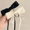 Presilha de Cabelo com Laço Doce e Elegante para Mulheres, Presilha de Mola para a Parte de Trás da Cabeça, Grampo de Cabelo, Acessório de Cabelo, Joia de Alta Qualidade
