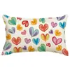 Funda de Almohada para el Día de San Valentín Transfronteriza, Decoración de Ambiente Festivo, Funda de Cojín para Sofá del Hogar, Funda de Cojín para Dormitorio con Estampado de Amor