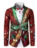 Otoño 2026 Nuevo Estación Independiente de Amazon Camisa de Manga Larga de Moda Camisa Navideña Impresa en 3D Ropa para Hombre