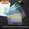 Bolsa para documentos A4 com logotipo impresso personalizado, bolsa para documentos, bolsa para informações de exame, bolsa de plástico transparente à prova d'água de PVC com borda de puxar, impressão de bolsa