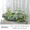 [Série K] Caixa de Flores de Planta Simulada Planta Verde Sala de Estar Plástico Flor Falsa Porta Varanda Parede de Fundo Decoração