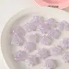 Chen Ming Polvo Acrílico Relleno Color Degradado Estrellas de Cinco Puntas Perlas DIY Manualidades Infantiles Accesorios para el Cabello Agujero Trasero Estrella Perlas Sueltas Accesorios