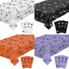 Amazon Mantel Desechable Tema Calabaza de Halloween Telaraña Decoración de Mesa para Fiesta Navideña Vajilla Decoración Transfronterizo