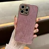 Adecuado para Apple 16 Promax Funda para Teléfono Móvil de Cuero Liso con Polvo de Brillo Ondulado de Agua iPhone 15 Galvanizado 14 Elegante 13 Moderno 12