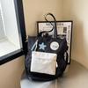Bolsa para Mensalidade, Bolsa para Aulas Particulares, Bolsa para Livros, Menina, Crianças, Aluno do Ensino Fundamental, Bolsa de Mão com Cor Contrastante, Bolsa Transversal de Ombro, Leve para Passeio