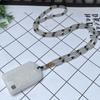 Colgante de Jade Blanco Afgano Sección de Bambú para Hombre y Mujer Marca Cuadrada Reunión de Negocios Venta en Vivo Regalos de Jade al por Mayor