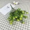 Hierba Rosa de Jade Simulada Decoración de Piso para Hogar Interior Planta Falsa Ramo de Flores Artificiales Arreglo Floral Decorativo