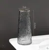 Vaso de Pintura Dourada Celebridade da Internet Vidro Transparente Sala de Estar Ornamentos de Flores Decorativos Criativo Simples Nórdico Flor de Água Arranjo