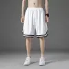 Pantalones Cortos Deportivos de Malla de Seda Helada de Verano para Hombre, Holgados, Delgados, Transpirables, de Moda Tendencia, Pantalones Cortos de Cinco Puntos, Pantalones Cortos de Playa