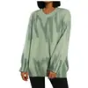 Suéter de tricô casual feminino folgado para outono e inverno, suéter pullover listrado estampado transfronteiriço europeu e americano da Amazon para mulheres