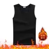Colete térmico masculino para exportação, forrado com fleece e espessado para outono e inverno, roupa íntima térmica sem costura, colete e peça interna moderna