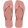 Chinelos de Praia Brasileiros Amazon Cross-Border Comércio Exterior Moda Feminina Chinelos de Bico Quadrado Venda Direta da Fábrica