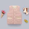 Colete de Fleece Coral Infantil 2022 Novo Colete de Fleece com Forro de Algodão para Crianças Pequenas e Médias Colete Quente para Meninos e Meninas