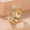 Anillo de oro calado con pentagrama y diamantes, borde vintage de cuentas, anillo para mujer de estilo nicho