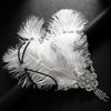 Gatsby acessórios de cabelo de penas exageradas vintage strass borla faixa de cabelo acessórios de baile de máscaras chapéus