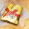 Nuevos Lazos de Alambre Metálico DIY Hechos a Mano Versátiles Materiales de Empaque Lazos de Alambre Dorados Fabricante Al por Mayor en Stock