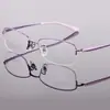Muzuomu nuevo marco de gafas de titanio puro moda para mujer gafas de titanio puro gafas ultraligeras se pueden equipar con lentes para miopía transparentes