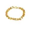 Cadena de Hueso de Acero Inoxidable de Venta Caliente Transfronteriza Cadena Cubana para Hombres Europeos y Americanos Moda Versátil Lujo Ligero Acero de Titanio de Gama Alta Pulsera