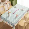 2026 Nuevo Estilo Simple Dibujos Animados Mantel Impermeable y a Prueba de Aceite Sin Lavado Ambiente Lindo Rectangular Cubierta para Mesa de Café