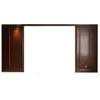 Panel de Pared para Fondo de TV de Madera Maciza de Nogal Negro Chinoiserie Personalizado Nuevo Panel de Pared Pintado para Dormitorio Alambre Metálico Tallado
