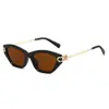 Óculos de Sol Quadrados Novos 2026 Proteção UV Feminino Europeu e Americano Tendência Óculos de Sol Moda Masculino Venda Quente Transfronteiriça Olho de Gato