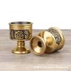 Latón para copa de vino Guan Gong para vidrio Copa de agua para el Salón de Buda para juego de Buda para taza de té Copa de agua para suministros de adoración Venta al por mayor de fábrica