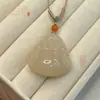 Colgante de Buda Maitreya de Jade Afgano Natural para Mujer, Colgante de Collar de Jade Color Agua Clara de Imitación de Jade Hetian, Colgante Pequeño de Buda de Jade