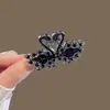 Presilha de Cabelo Elegante com Cisne de Diamantes Brilhantes para Mulheres, Nova Presilha Pequena Elegante para Penteado Meio Preso, Presilha de Tubarão de Alta Qualidade