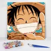 20*20 Pintura al Óleo Digital de Dibujos Animados de Anime Pintura Decorativa DIY para Colorear Hecha a Mano para Niños Stock Listo Pintura al Óleo Digital al por Mayor