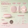 Esponja de pó solto redonda feita de veludo de cristal, flocado dupla face ultrassuave, esponja para fixar maquiagem, produto cosmético mais vendido transfronteiriço