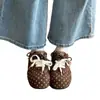 Versátiles Birkenstocks Marrón Millefleur Puntos Polka Mujer 2026 Nuevos Ligeros Aumentadores de Altura Interior Completamente Cerrados Zapatos Casuales Mujer