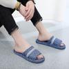 Pantuflas de Tela con Suela de Tela para Parejas Hogar Interior No Dañan el Piso Silenciosas Verano Cuatro Estaciones Primavera, Otoño e Invierno Pantuflas de Suela Suave para Hombres y Mujeres