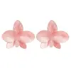 Brincos de Acetato Novos Brincos Florais para Meninas Brincos Europeus e Americanos Exagerados Populares Acessíveis de Luxo Joias de Alta Qualidade