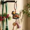 Regalo Año del Caballo Caballo Mecedora de Madera Arcoíris Llavero de Coche de Buena Suerte Colgante para Teléfono Colgante para Bolso Accesorios al por Mayor
