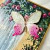 Pequeno Livro Vermelho Internet Celebrante Explosões Borboleta Flor Parede Simulação Flor Cabelo Cartão Phalaenopsis diy Monet Janela Borboleta Flor Decorativa