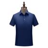 Camisa polo de trabalho de algodão puro elegante de verão, camiseta personalizada de manga curta com lapela, camisa publicitária com logotipo impresso, roupa de trabalho da empresa