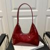 Bolso Nicho de Cuero Patentado Estilo Coreano 2025 Bolso Dumpling para Mujer Bolso de Hombro para Mujer Bolso de Mano Texturizado a la Moda Bolso Sobaco para Mujer