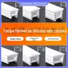Lâmpada de silicone flexível com slot de lâmpada linear conduzido separado embutido lâmpada macia sem desgaste com sombra de tampa de tampa de lâmpada de linha
