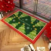 Felpudo decorativo para el suelo de Navidad transfronterizo, terciopelo de cristal, resistente al desgaste, resistente a la suciedad, fácil de mantener, felpudo para baño y aseo